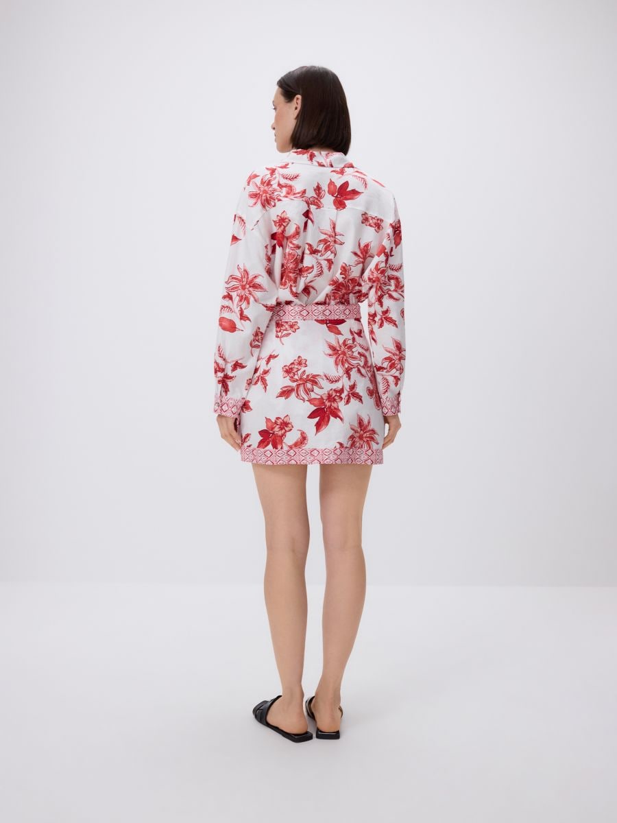 Printed skirt - red - RESERVED - 4