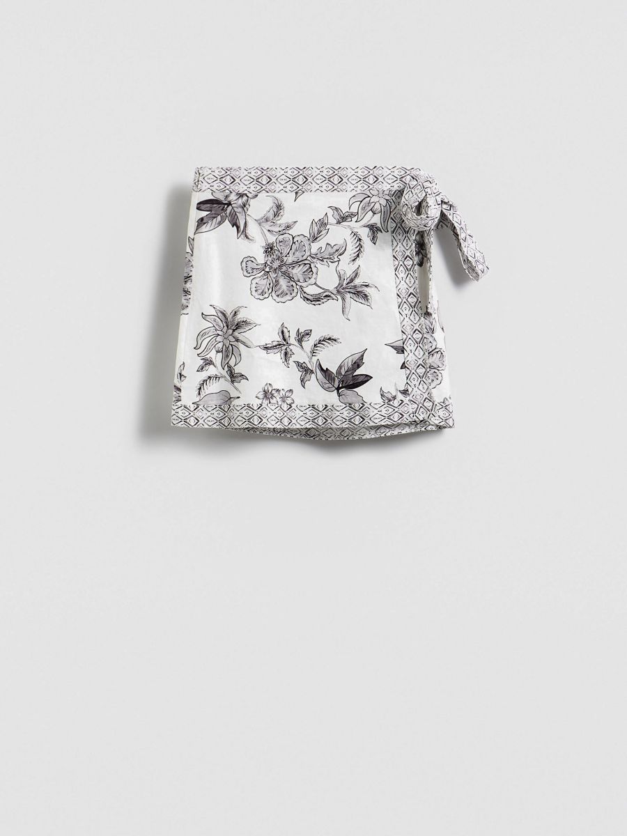 Printed skirt - dark grey - RESERVED - 5