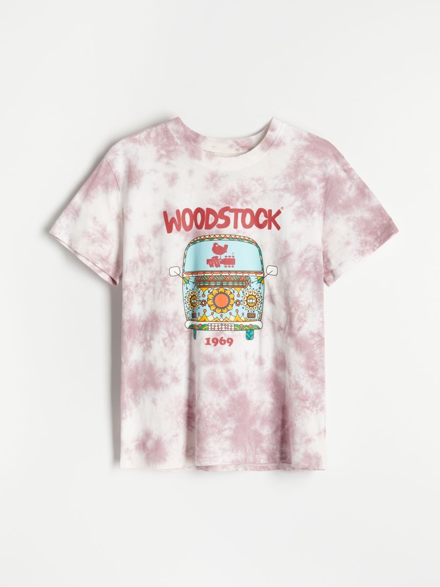 Fremskreden Gøre en indsats jeg er enig T-shirt med Woodstock-print Farve FLERFARVET - RESERVED - YO664-MLC