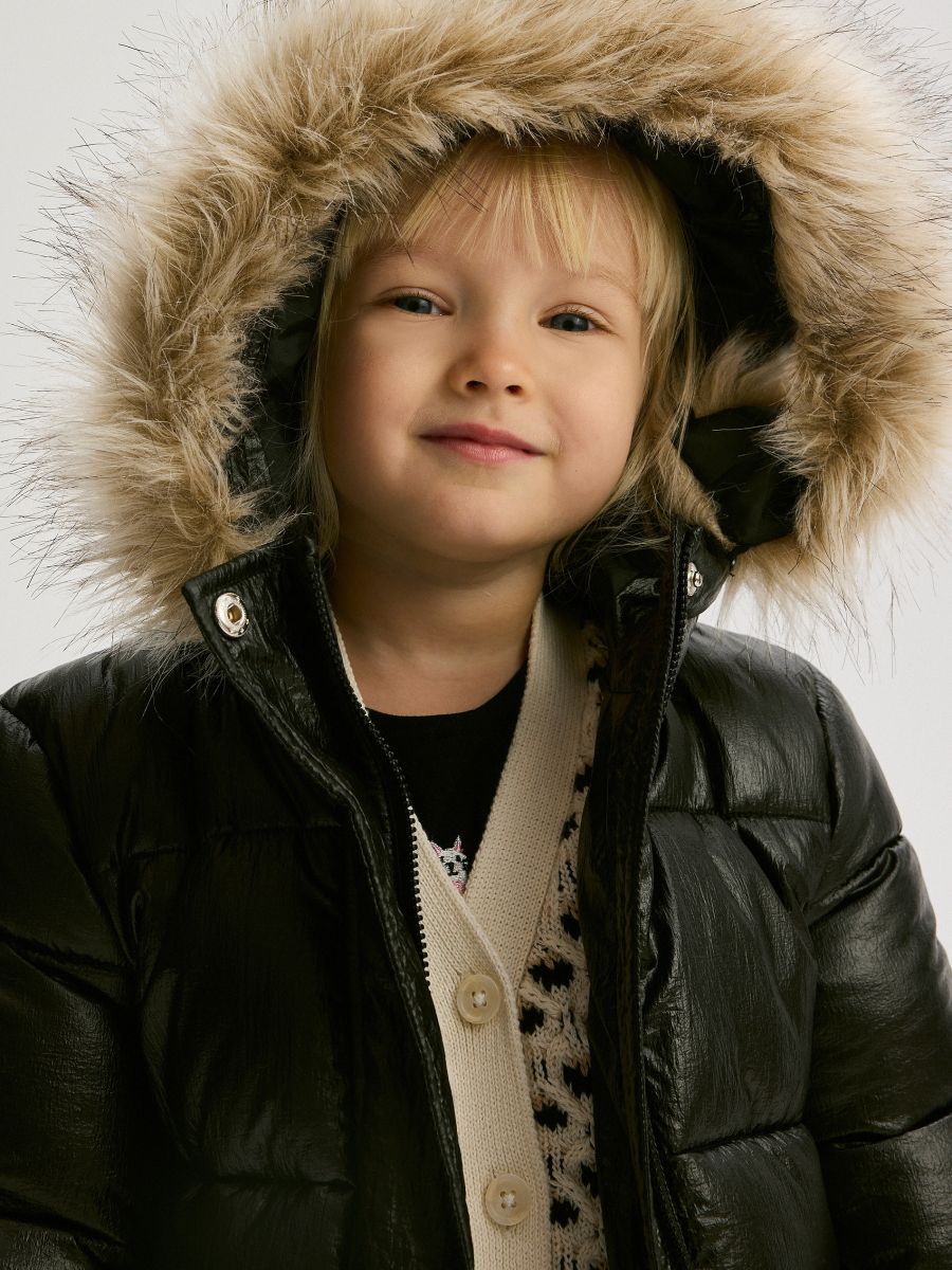 Jacket with sheen - black - RESERVED - 6