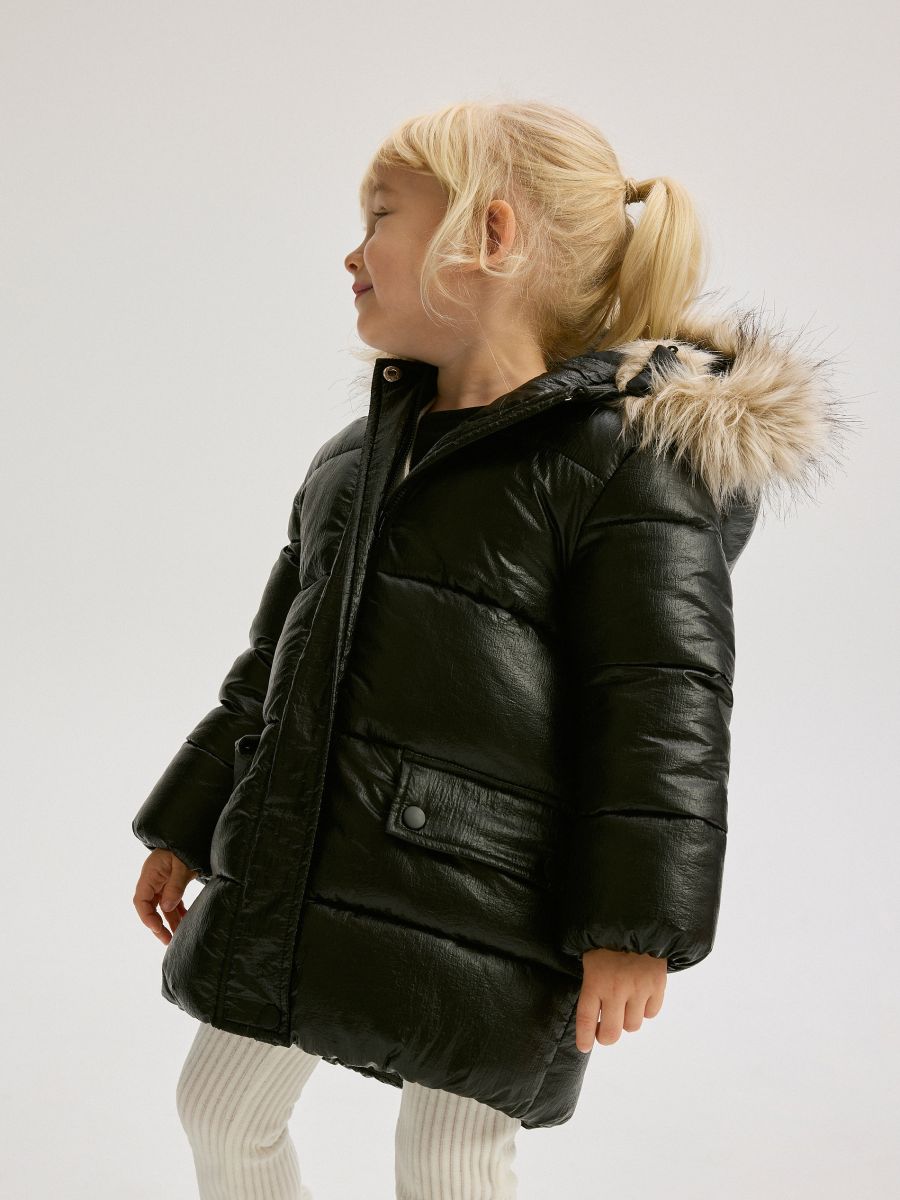 Jacket with sheen - black - RESERVED - 2