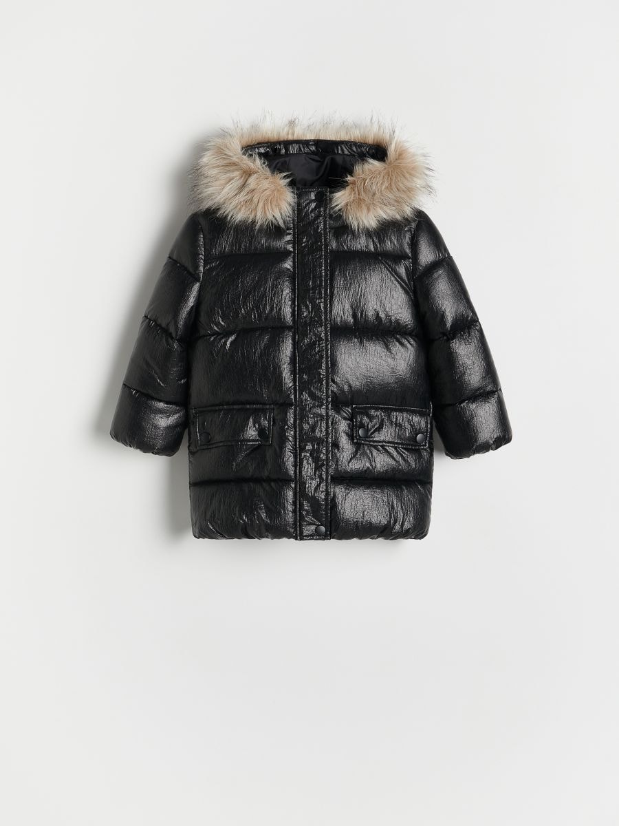 Jacket with sheen - black - RESERVED - 4