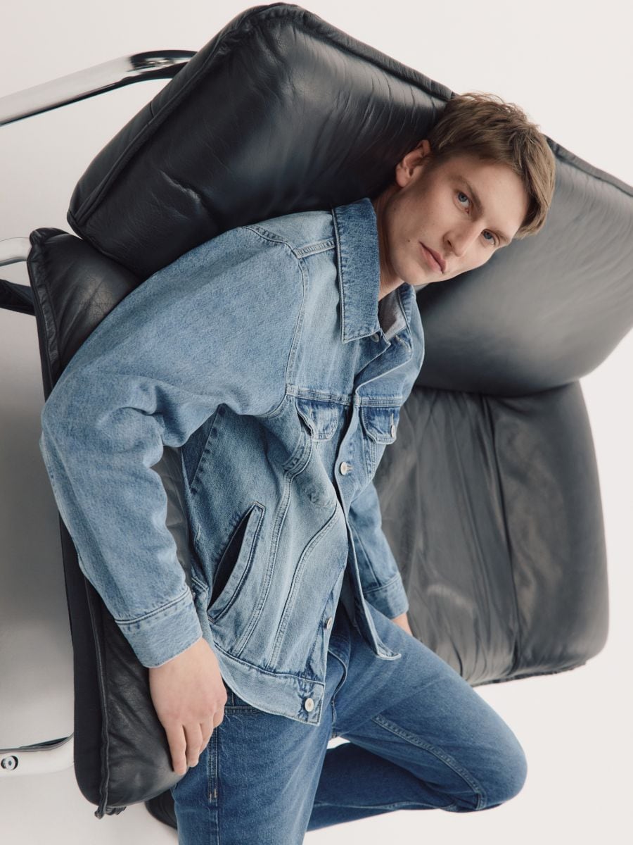 MEN`S JACKET - cин - RESERVED