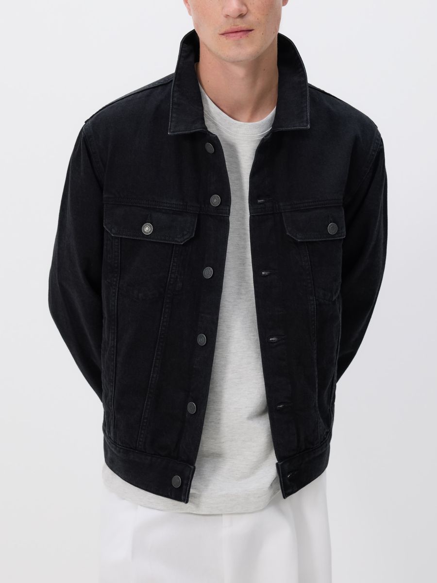 Jean jacket with pockets - black - RESERVED - 2
