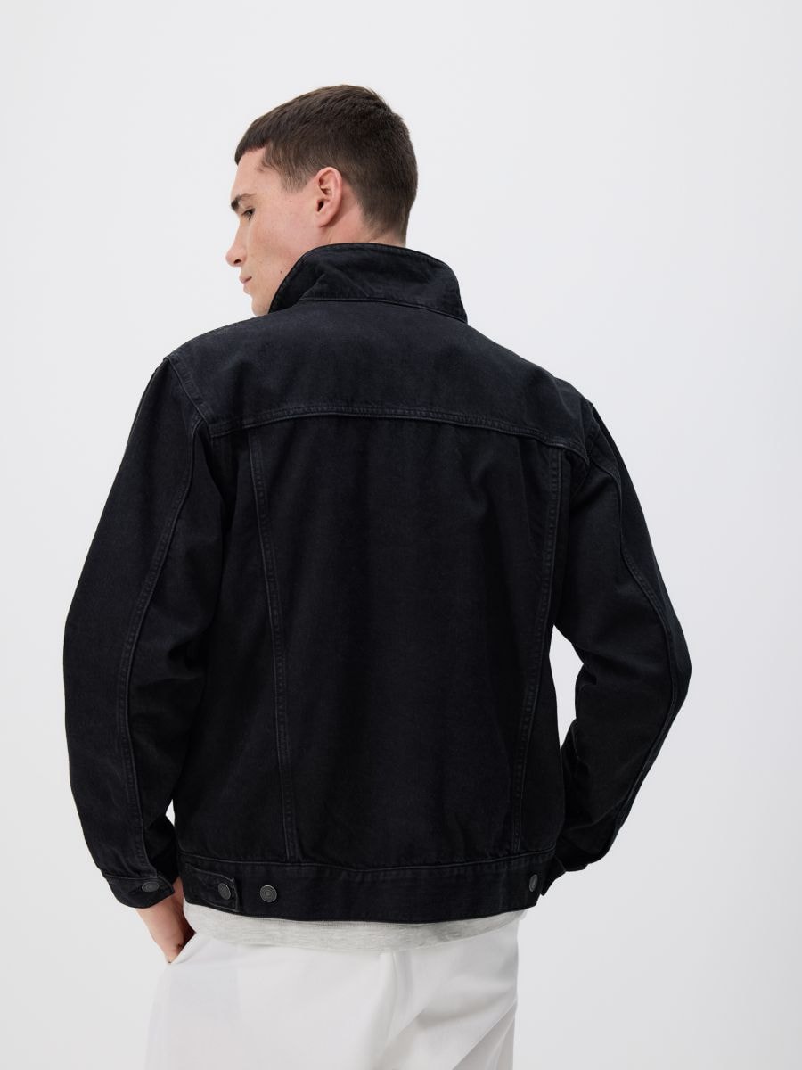 Jean jacket with pockets - black - RESERVED - 4