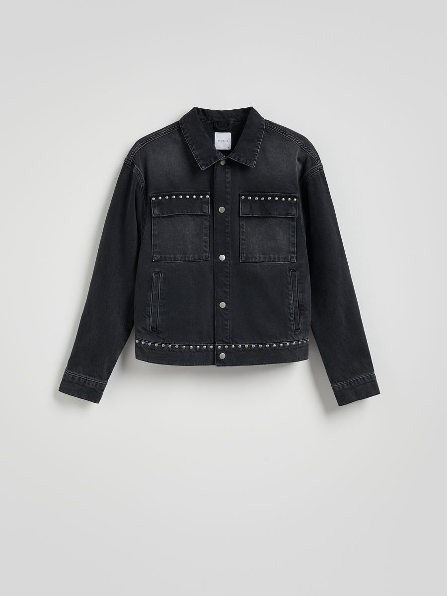 KJ 4枚 Jeansowa katana Kolor czarny - RESERVED - YQ316-99J