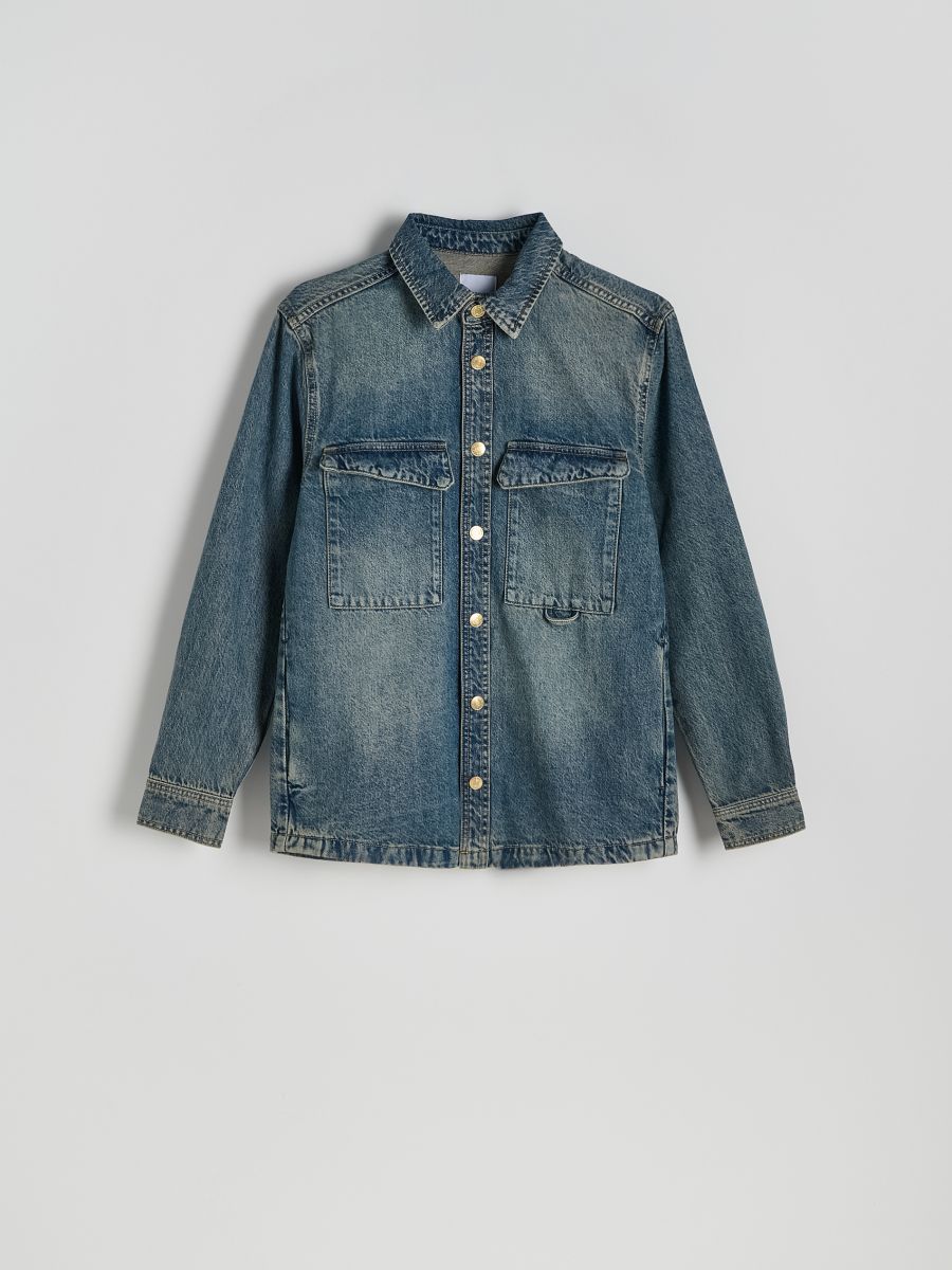 Regular fit denim shirt - indigo jeans - RESERVED