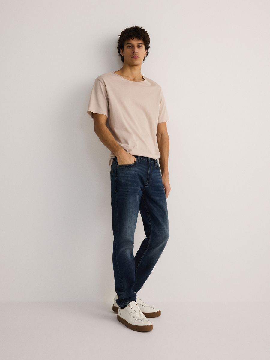 Slim jeans med tvättad effekt - MARIN - RESERVED