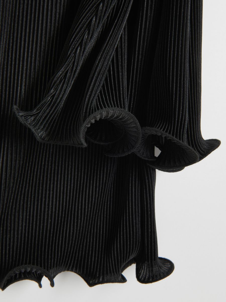 Trousers with ruffle detail - black - RESERVED - 5
