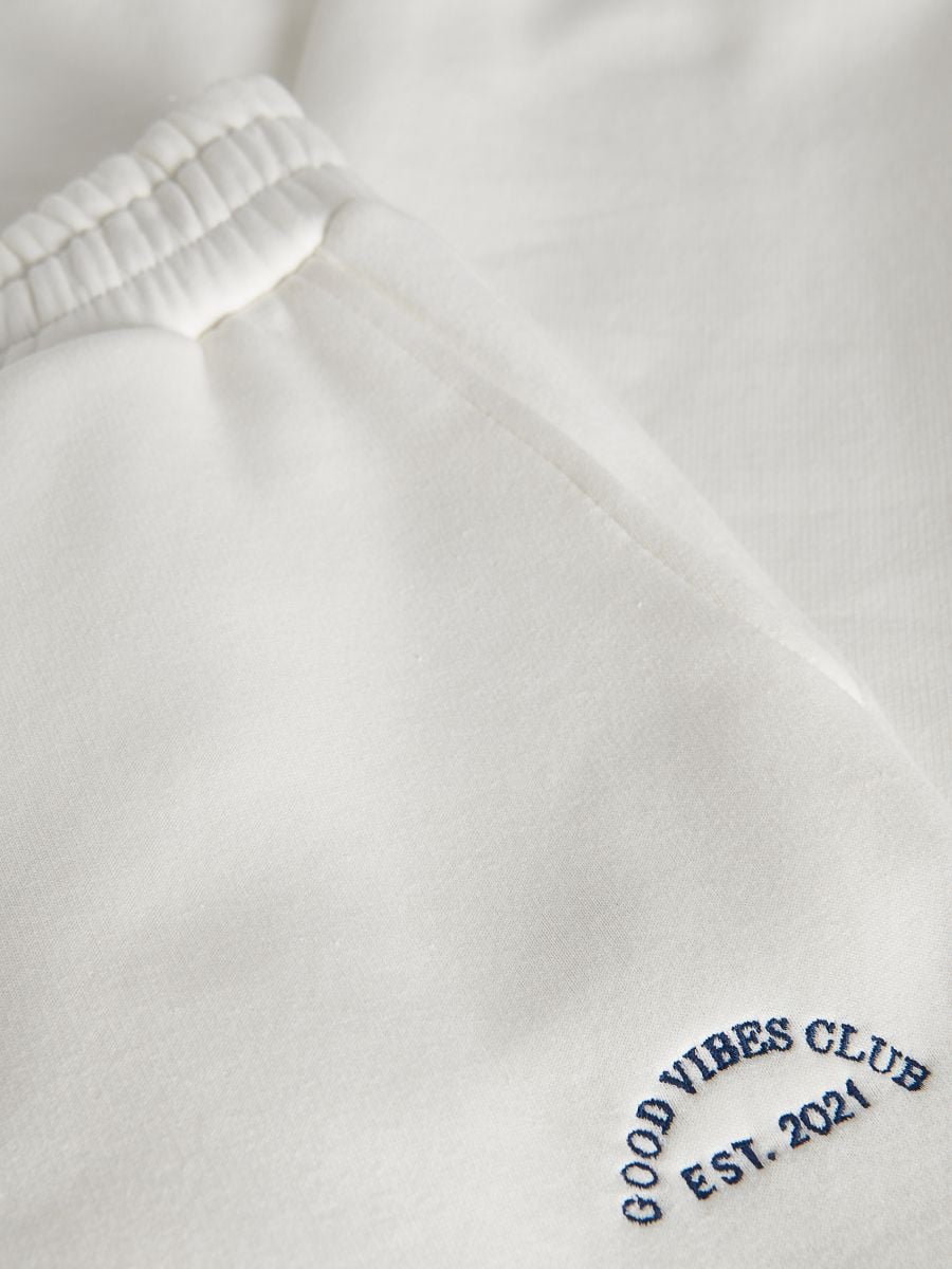 Jogger tracksuit bottoms - cream - RESERVED - 4