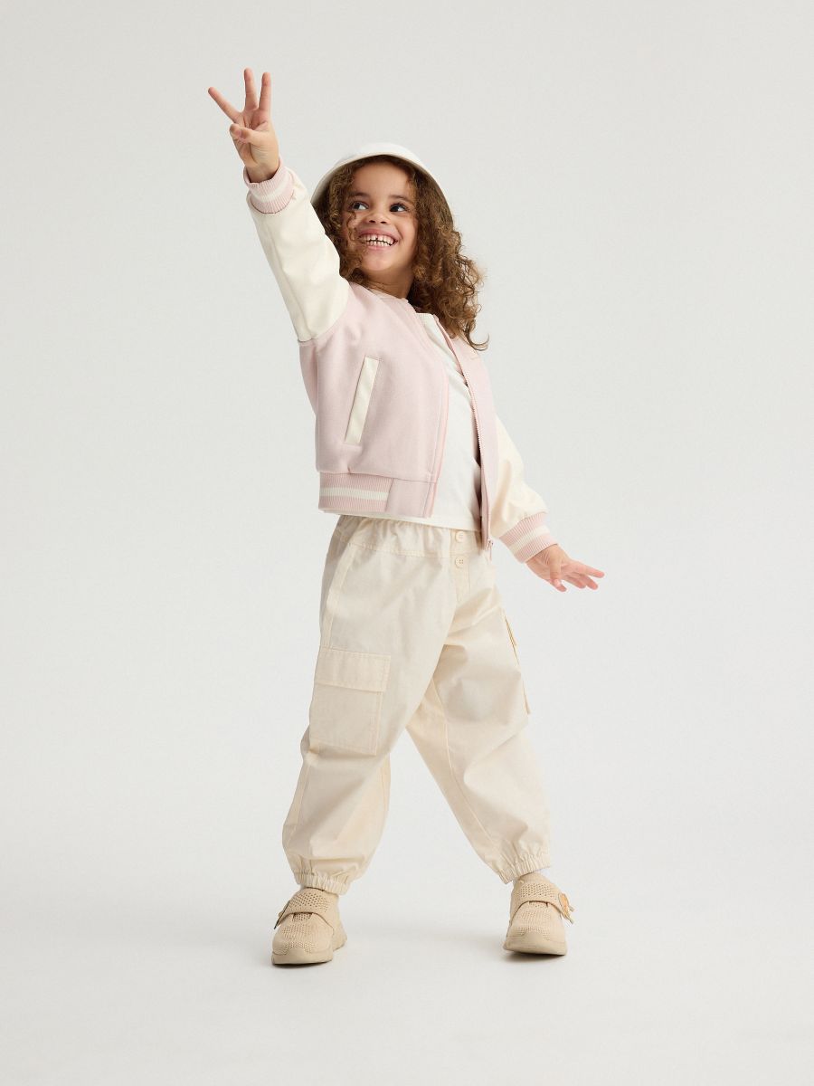 Bomber jakna s aplikacijom - pastelno pink  - RESERVED - 4