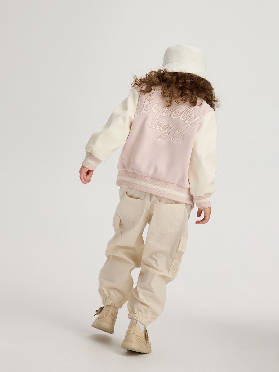Bomber jakna s aplikacijom - pastelno pink  - RESERVED - 5