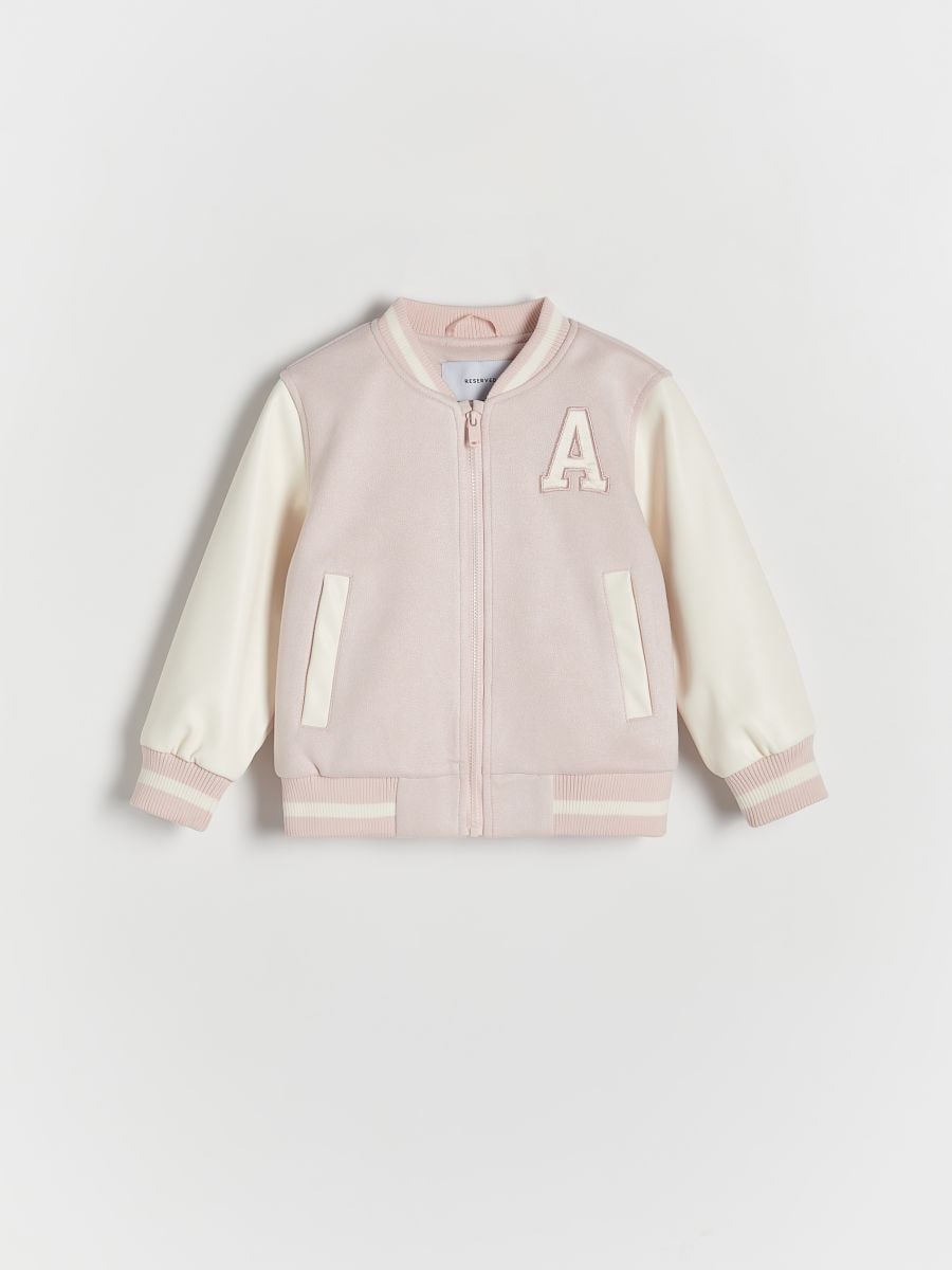 Bomber jakna s aplikacijom - pastelno pink  - RESERVED - 2