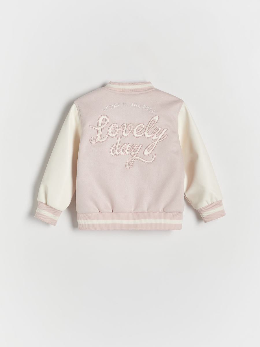 Bomber jakna s aplikacijom - pastelno pink  - RESERVED - 3