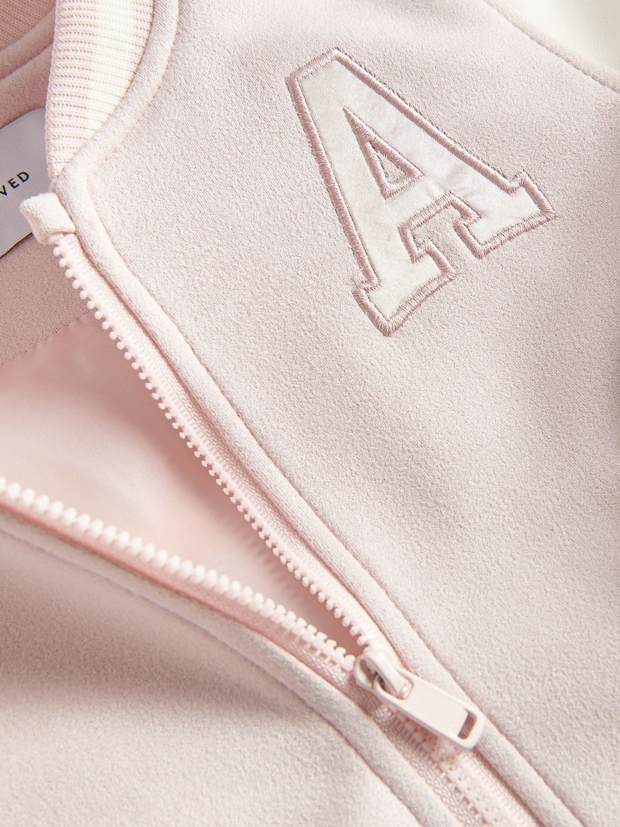 Bomber jakna s aplikacijom - pastelno pink  - RESERVED - 6