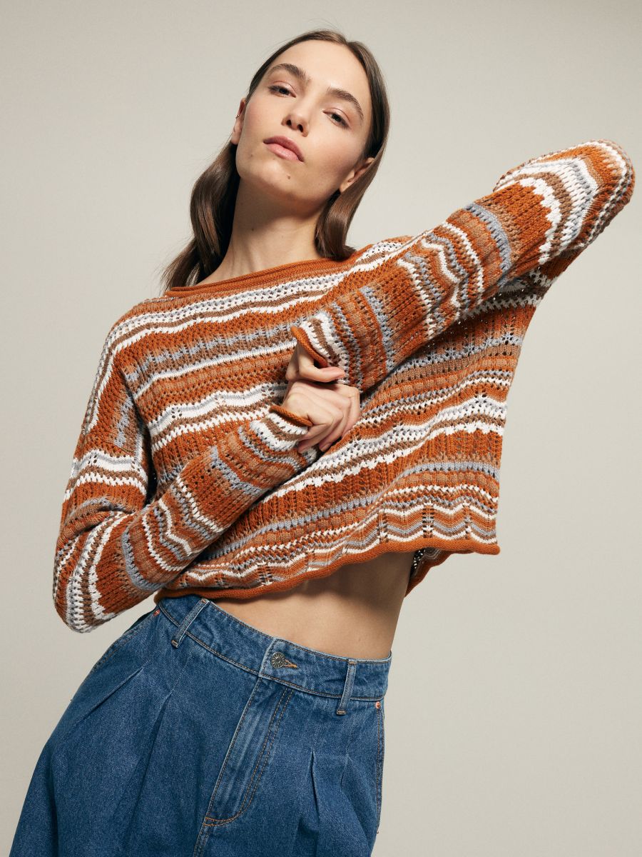 DAMEN Pullovers & Sweatshirts Pullover Oversize Rabatt 49 % Zara Pullover Mehrfarbig S 