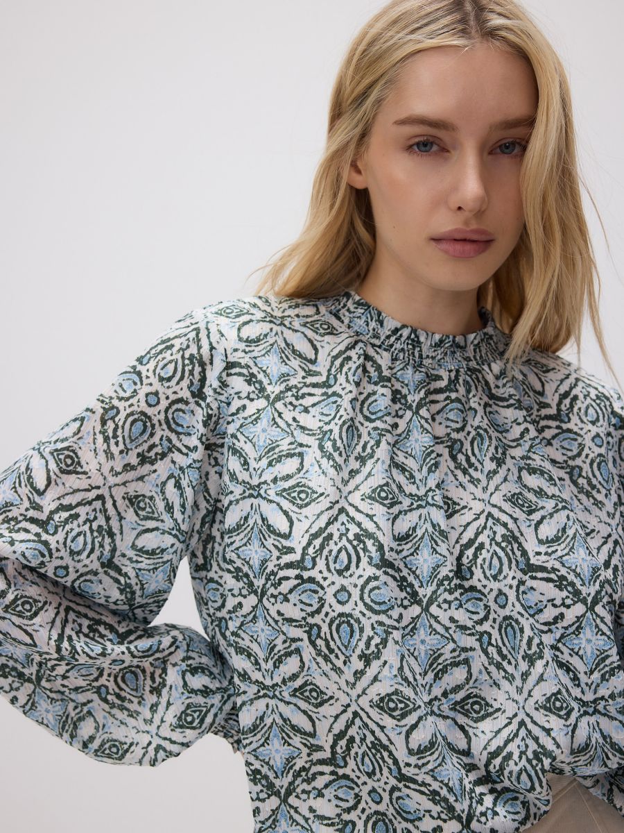 Gemusterte Bluse - bunt - RESERVED - 2