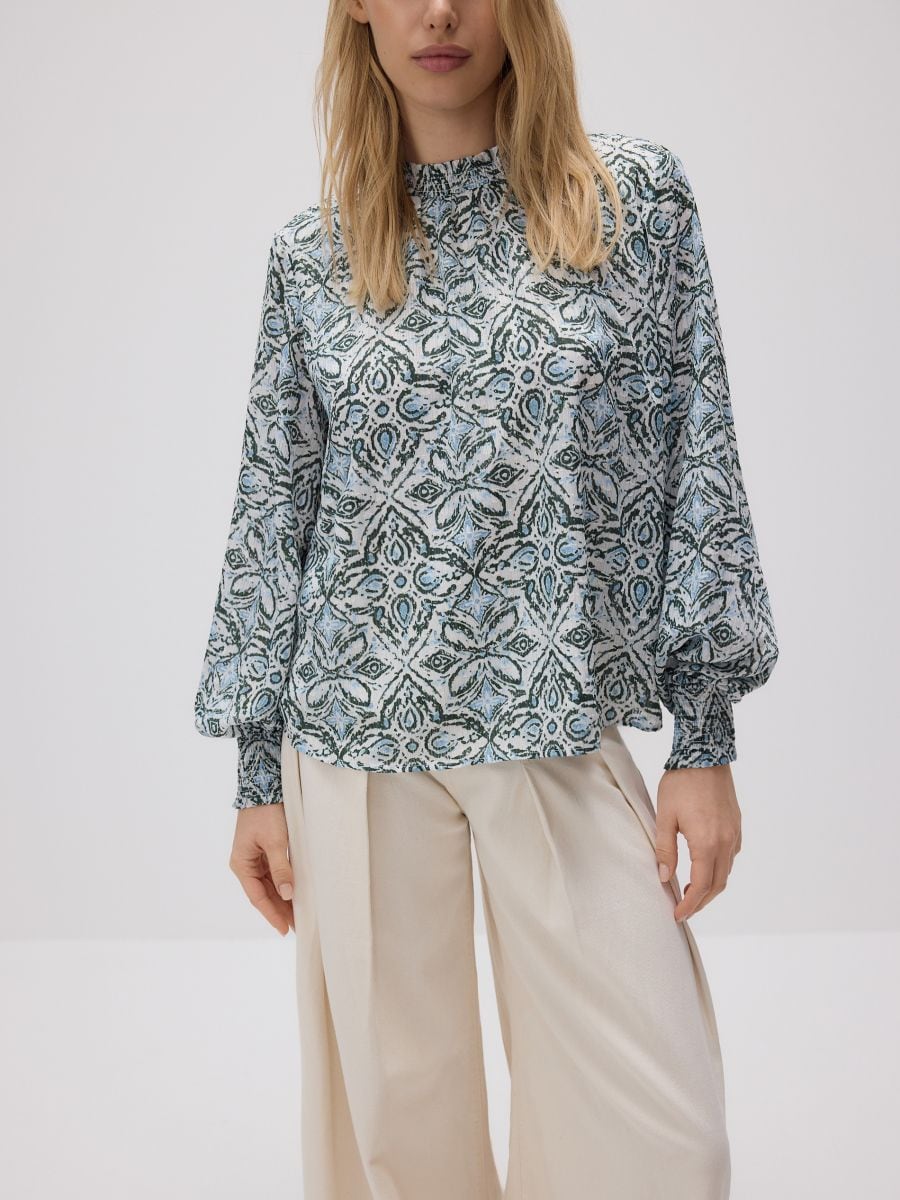 Gemusterte Bluse - bunt - RESERVED - 4