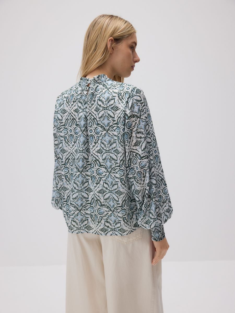 Gemusterte Bluse - bunt - RESERVED - 5
