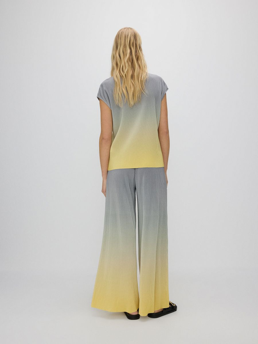 Plissierte Hose mit weitem Bein - bunt - RESERVED - 3