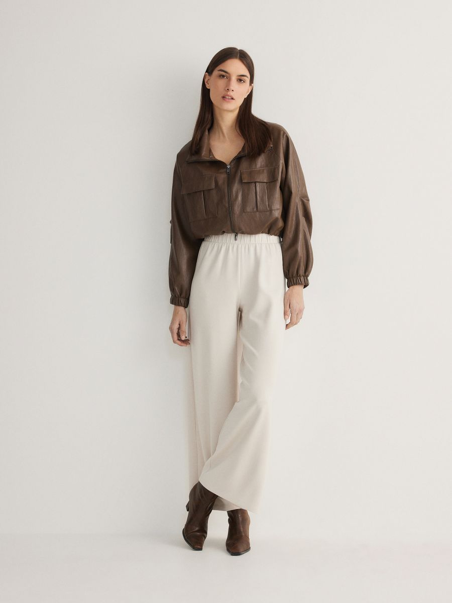 LADIES` TROUSERS - NUDE - RESERVED