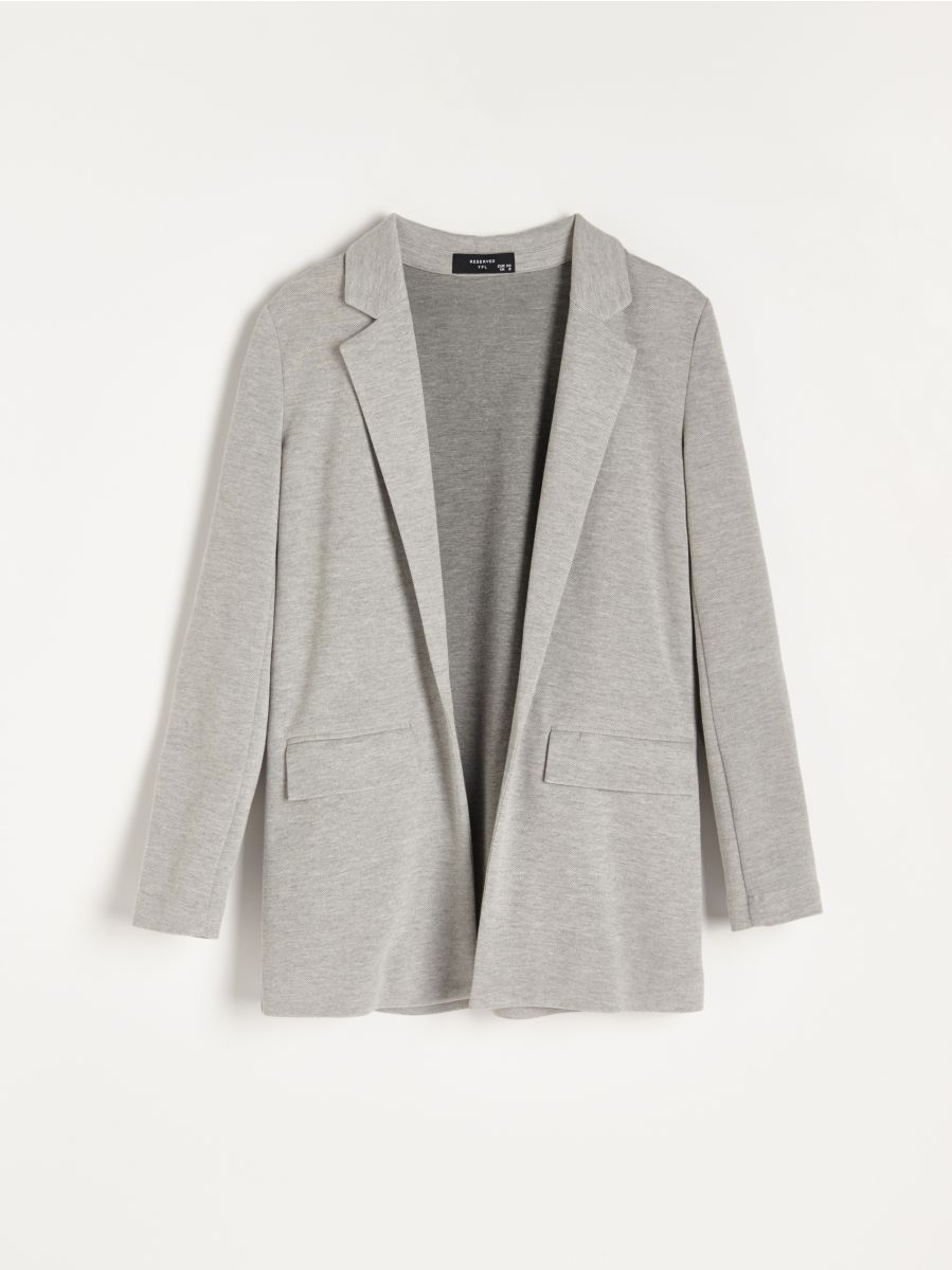 Grey jersey jacket discount womens