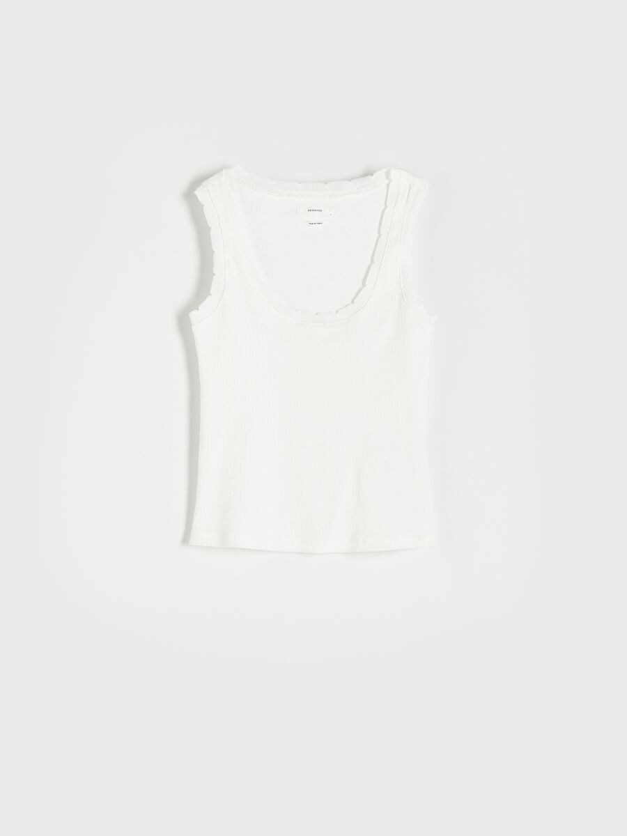 Cotton rich top - white - RESERVED - 4