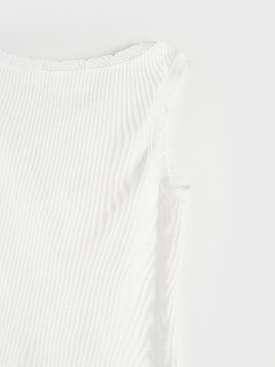 Cotton rich top - white - RESERVED - 6