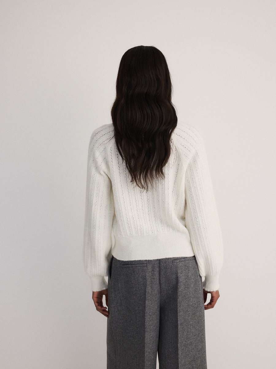 Sweater with raglan sleeves - nude - RESERVED - 3