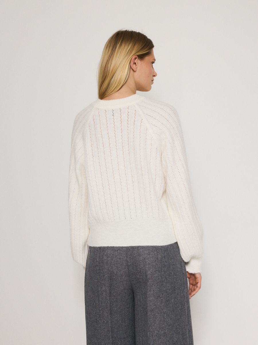 Pullover mit Raglanärmeln - beige - RESERVED - 4