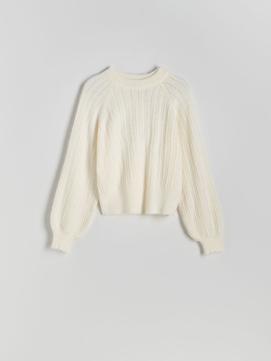 Sweater with raglan sleeves - nude - RESERVED - 5