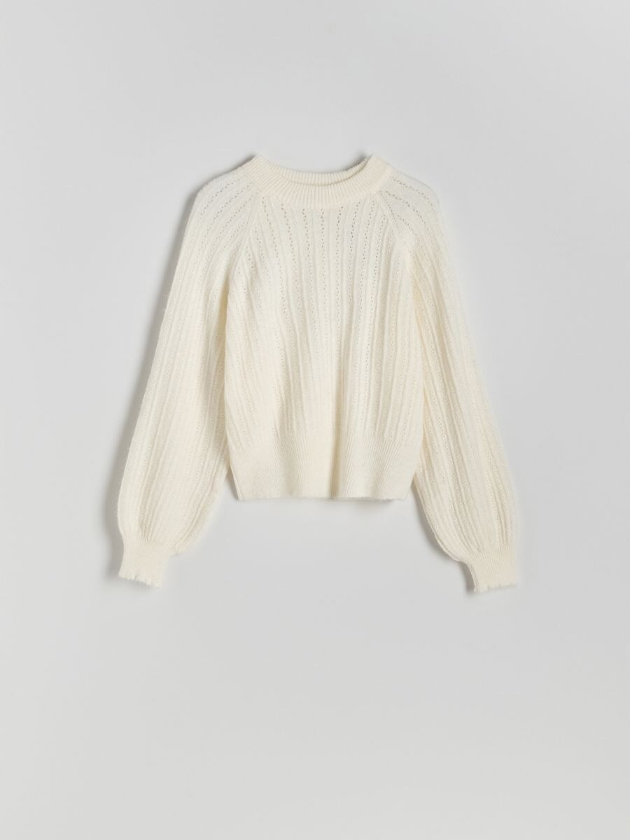 Pullover mit Raglanärmeln - beige - RESERVED - 5