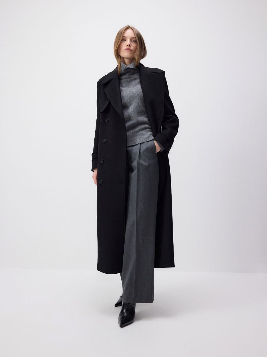 Wool turtleneck - mid grey - RESERVED - 2