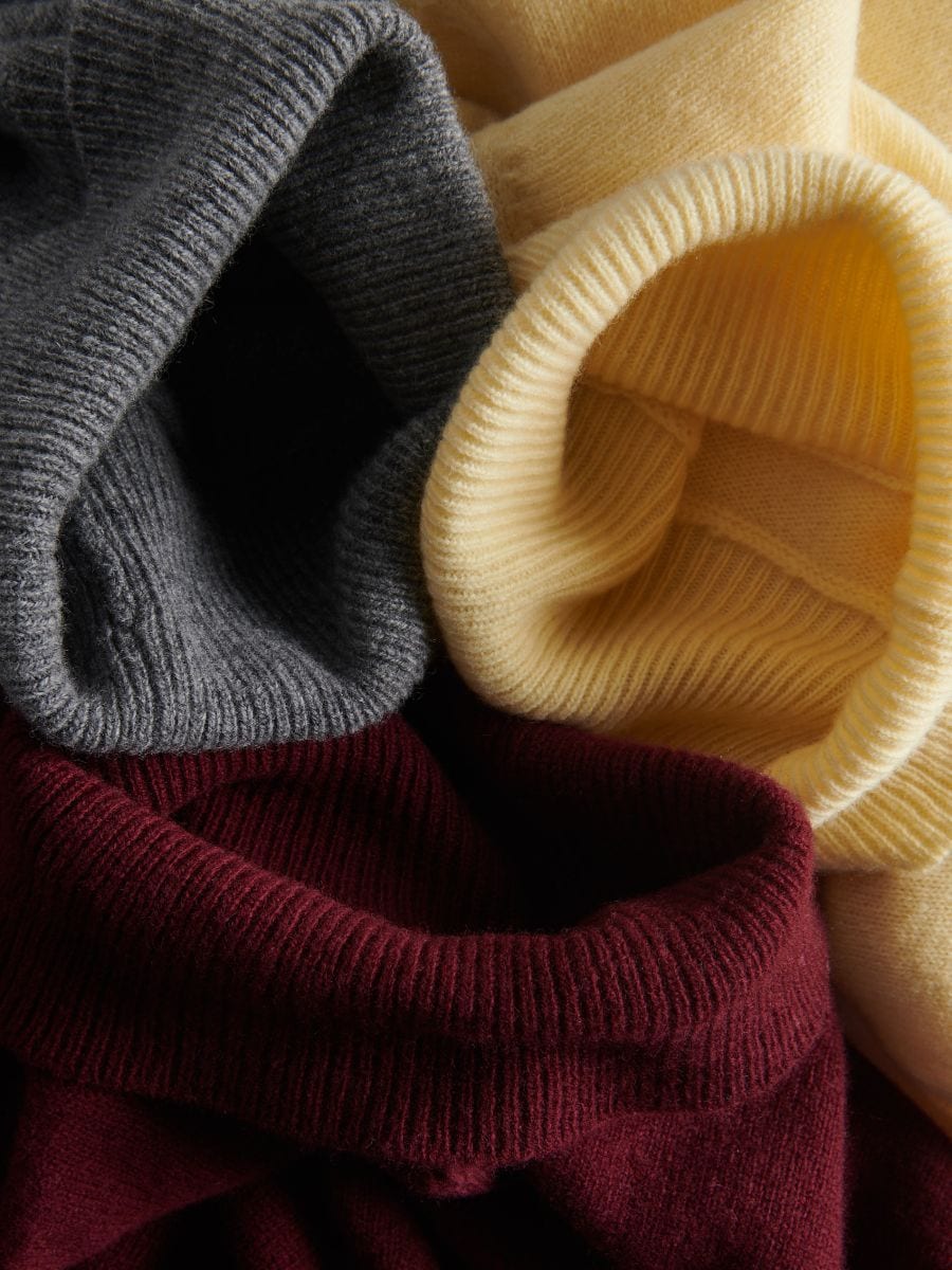 Wool turtleneck - mid grey - RESERVED - 6