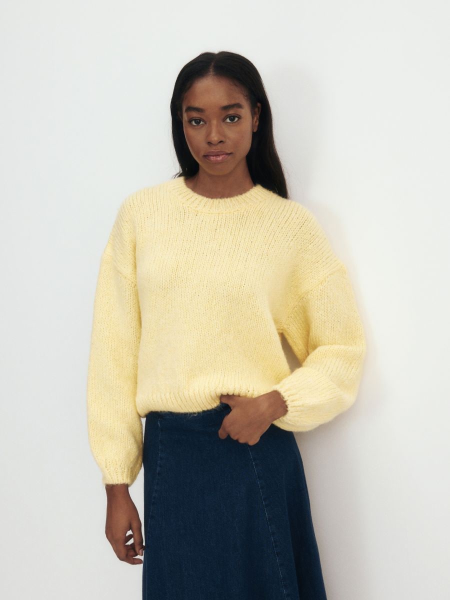 Pull uni - jaune clair - RESERVED - 2