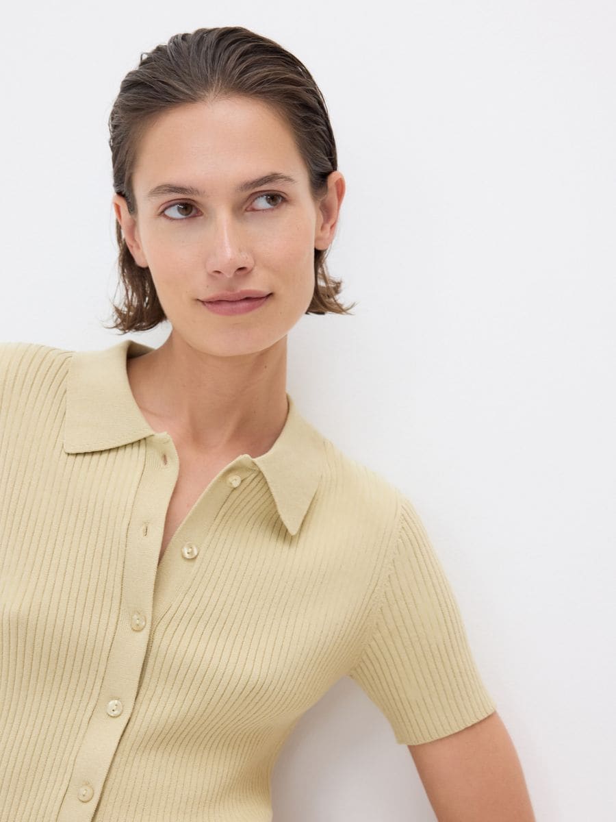 LADIES` BLOUSE - verde-pal - RESERVED