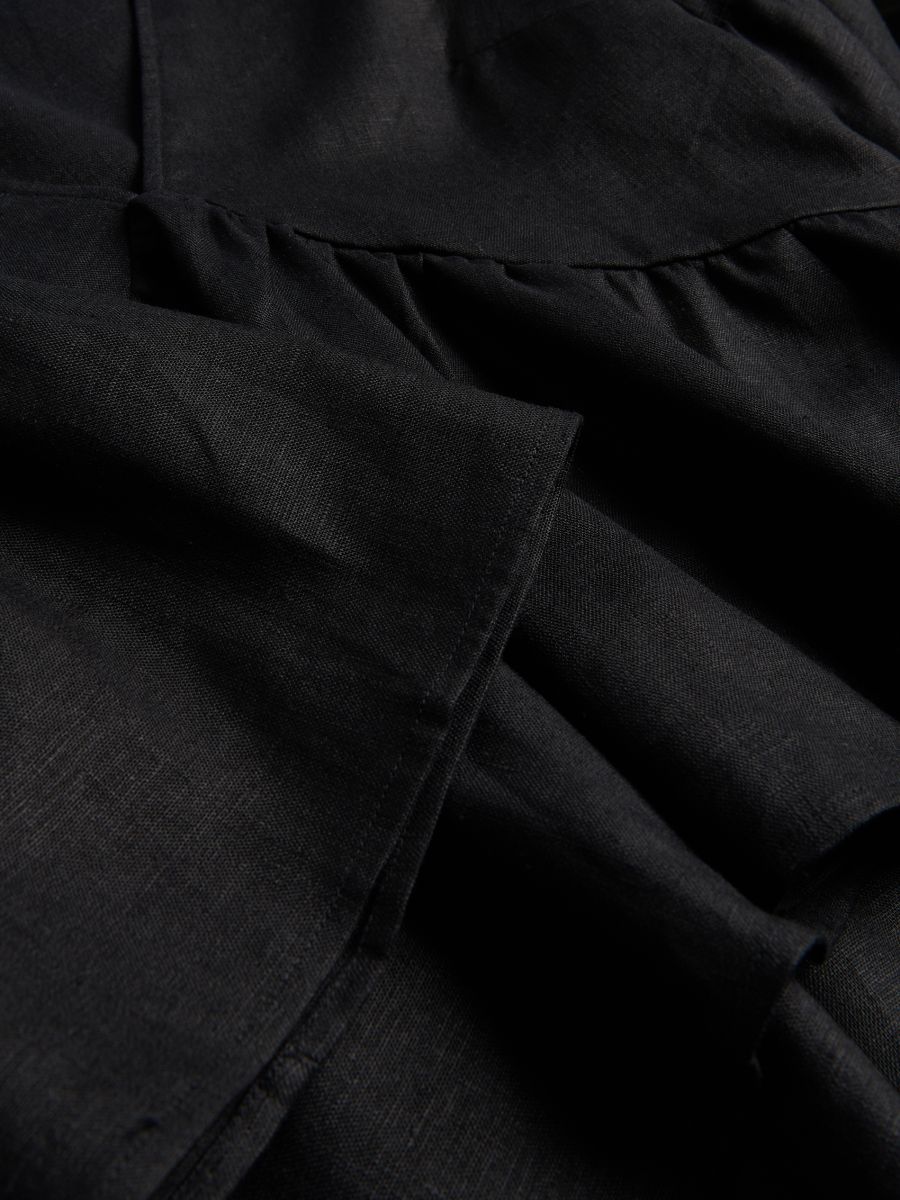 Leinenbluse - schwarz - RESERVED - 6