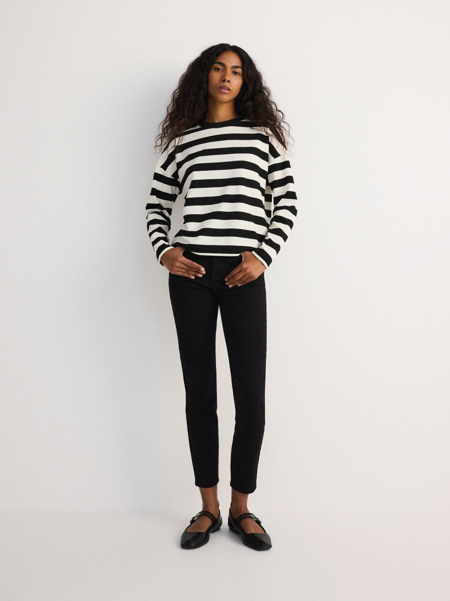 Kavbojke slim push up - črna - RESERVED - 3