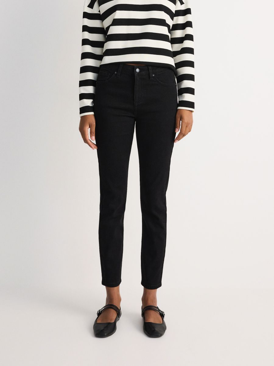 Kavbojke slim push up - črna - RESERVED - 4