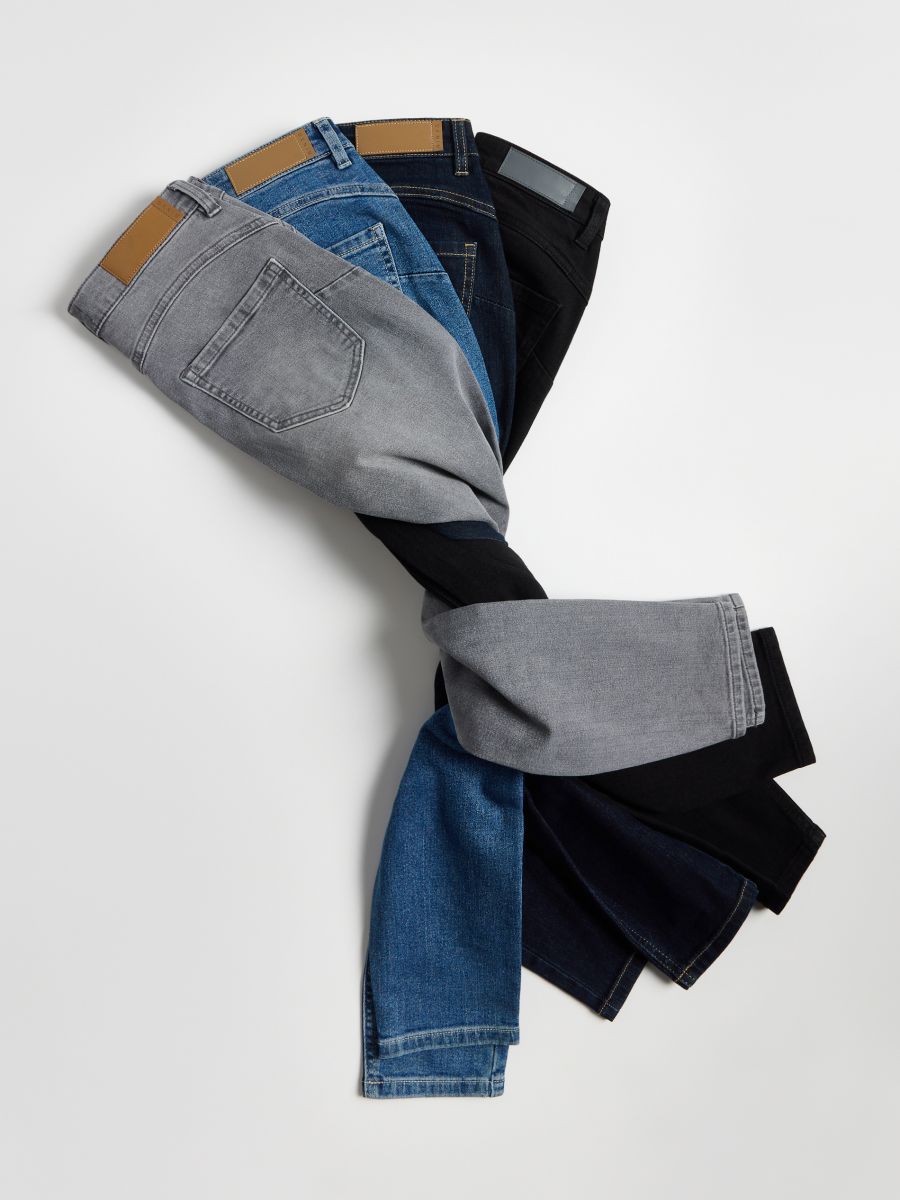 Kavbojke slim push up - črna - RESERVED - 8