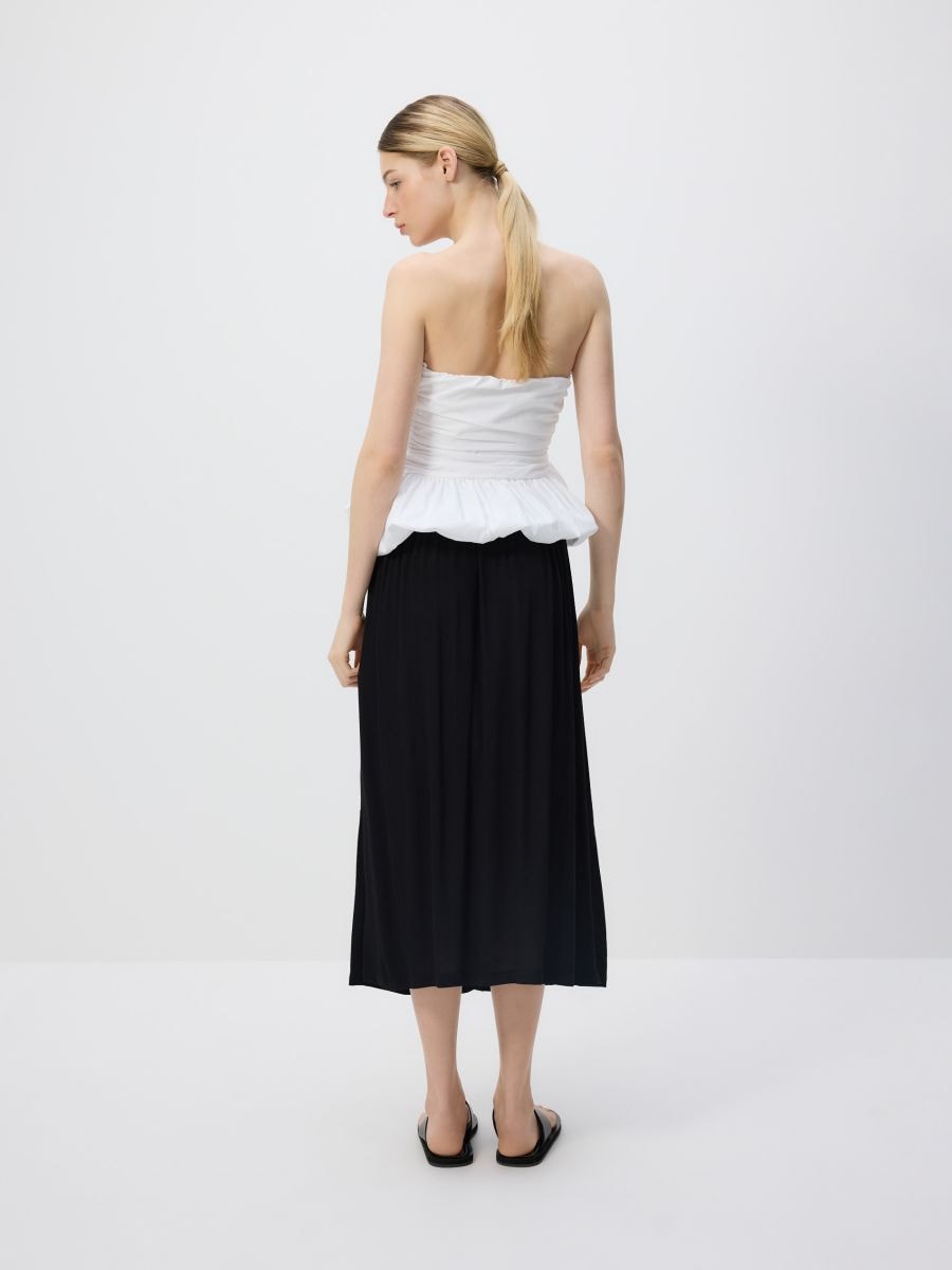 Jupe à motif en viscose - Noir - RESERVED - 3