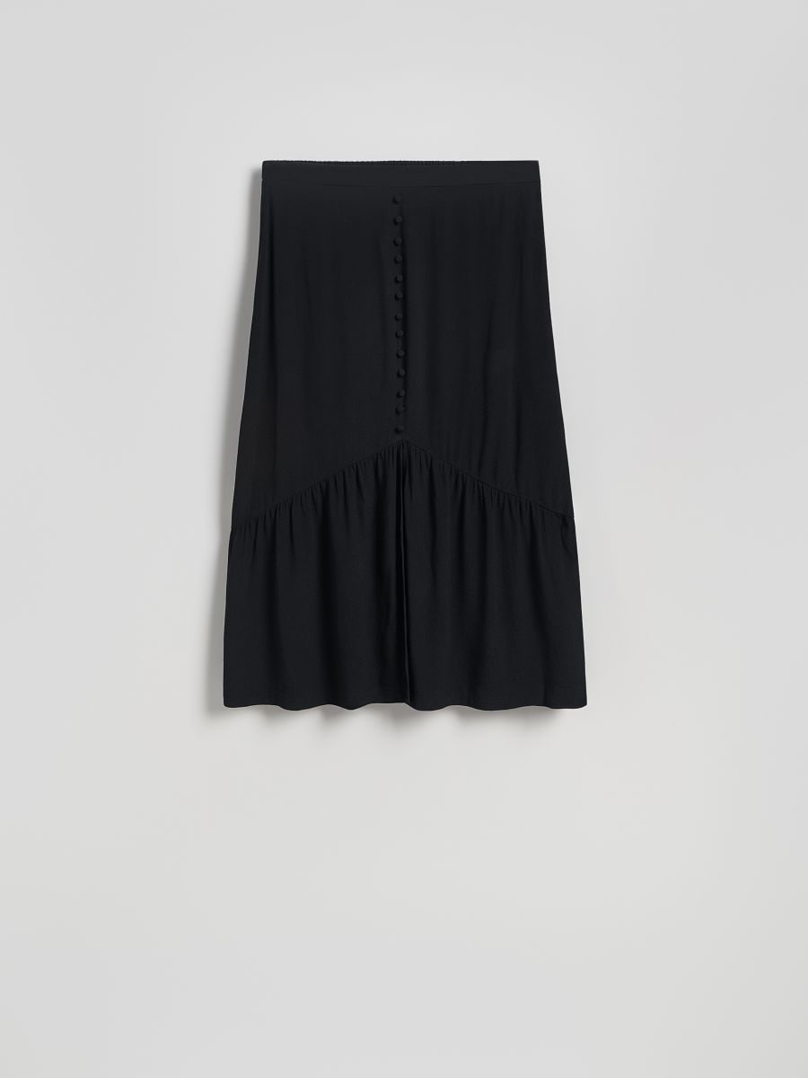 Jupe à motif en viscose - Noir - RESERVED - 4
