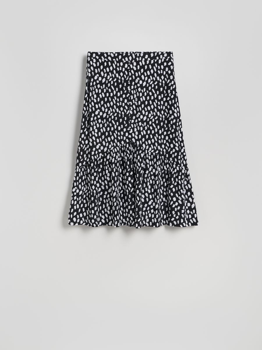 Jupe à motif en viscose - multicolore - RESERVED - 4