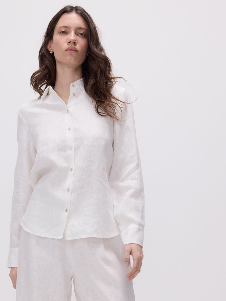 Linaline topp - valge - RESERVED - 3