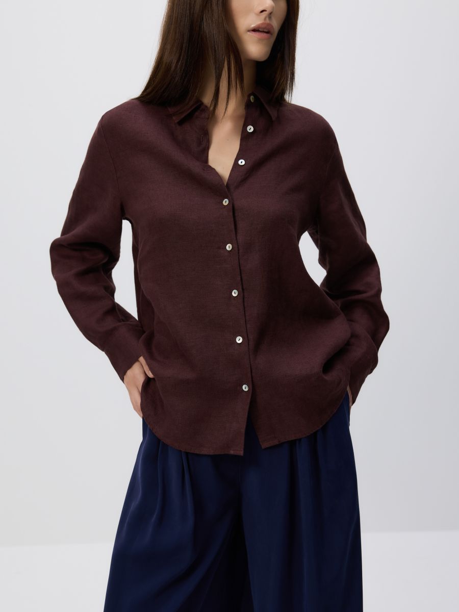 Linaline topp - pruun - RESERVED - 2
