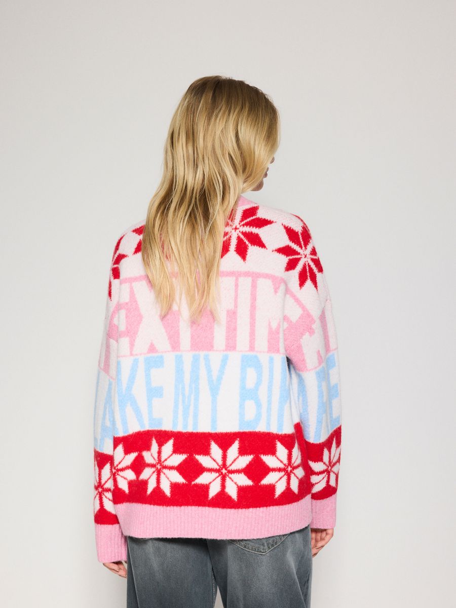 LADIES` SWEATER - multicolor - RESERVED - 3