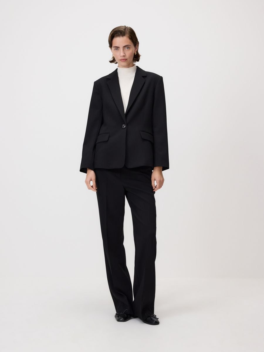 Single-breasted blazer - black - RESERVED