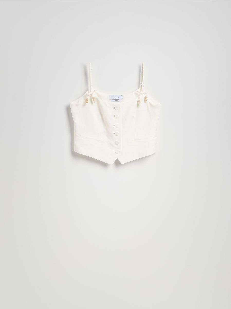 Cami top - white - RESERVED - 5