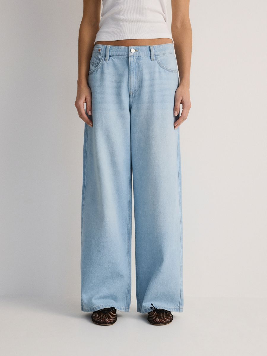 LADIES` JEANS TROUSERS - mėlyna - RESERVED