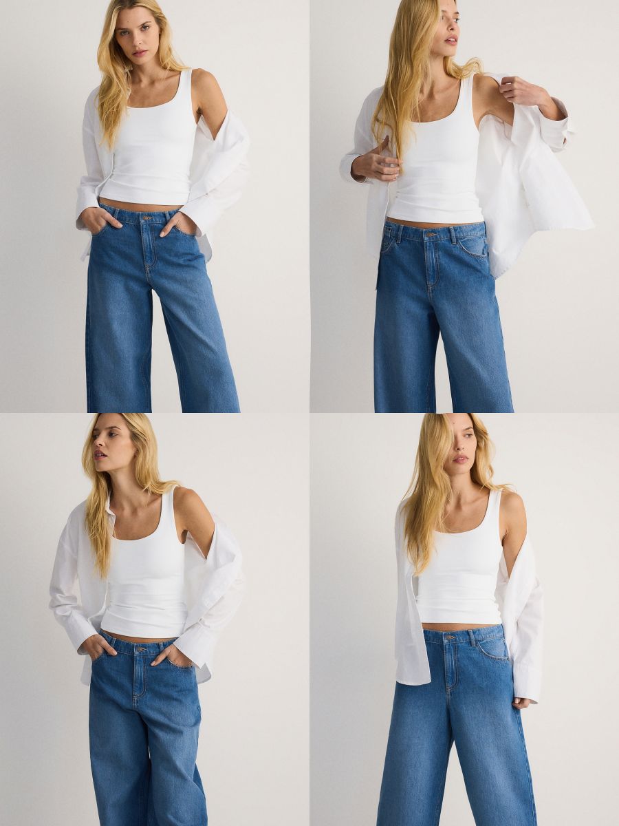 LADIES` JEANS TROUSERS - modra - RESERVED
